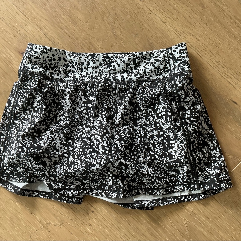 Lululemon Athletica Black and White Athletic Shorts